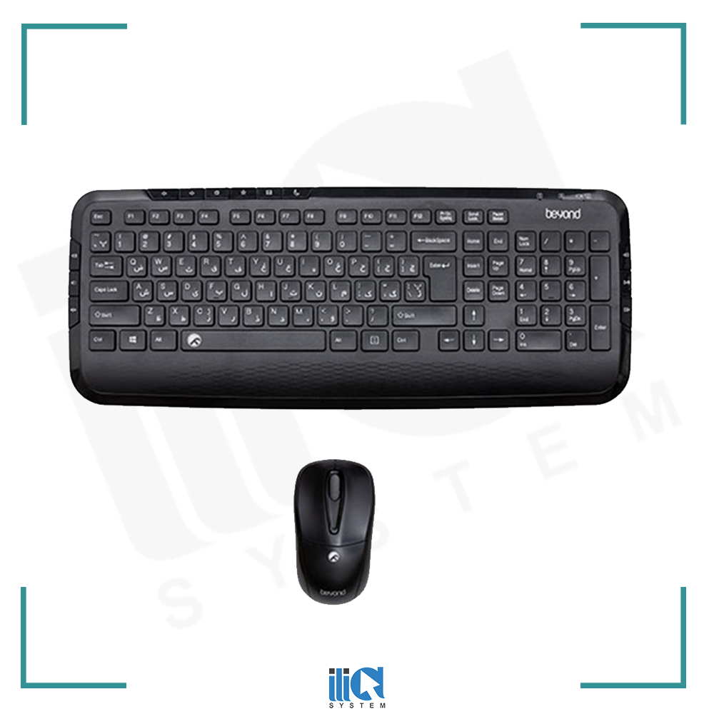 کیبورد و موس بی سیم بیاند مدل DESKTOP COMBO BMK 8220 RF