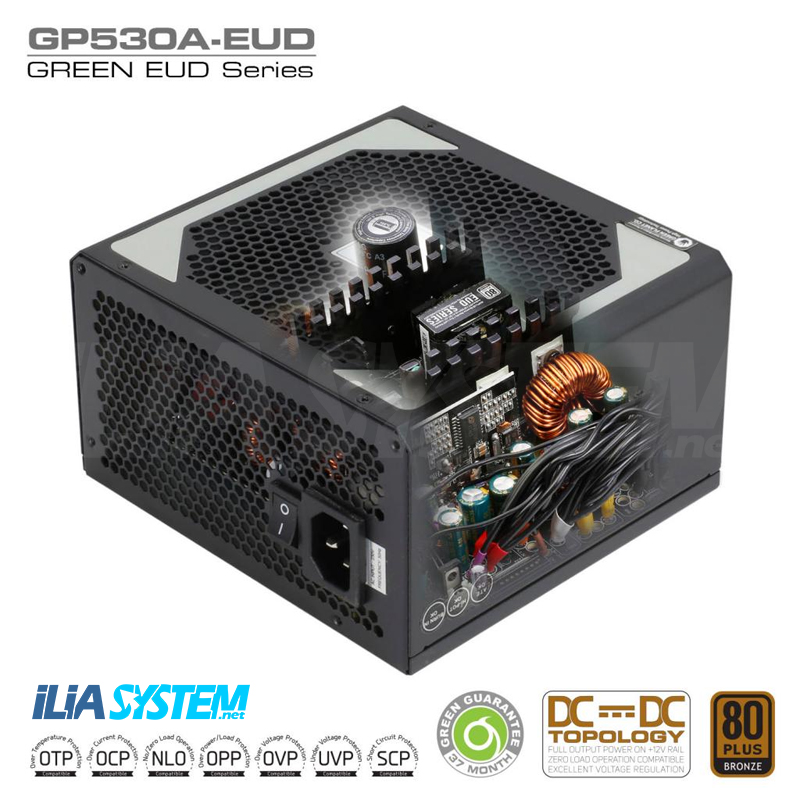 منبع تغذیه (پاور) کامپیوتر گرین مدل GP530A-EUD