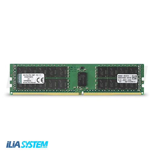 رم سرور مدلKingston ValueRAM 16GB 2400MHz DDR4 ECC Reg CL17 DIMM 2Rx4 Desktop Memory (KVR24R17D4/16)