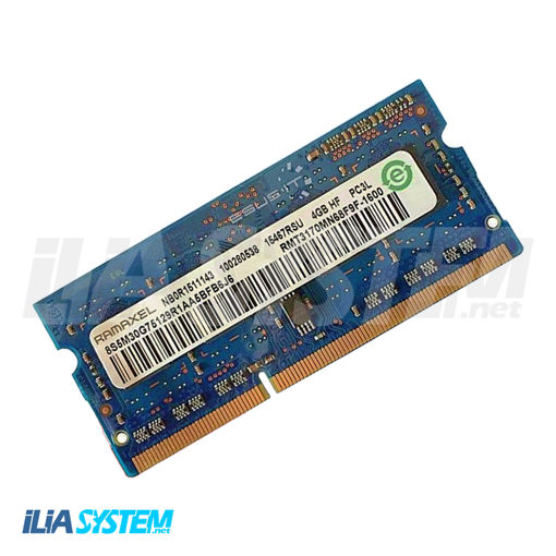 رم لپ تاپی Ramaxel1600 4GB DDR 3