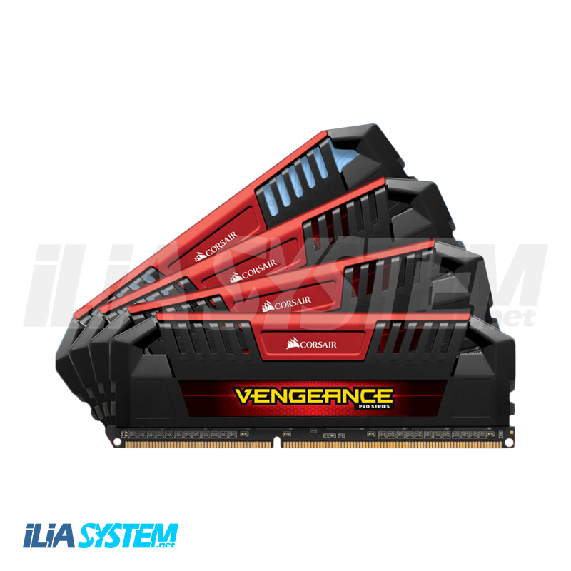 رم دسکتاپ Corsair CMY32GX3M4A2400C11R 32GB (4 x 8GB) Vengeance Pro DDR3 - Red