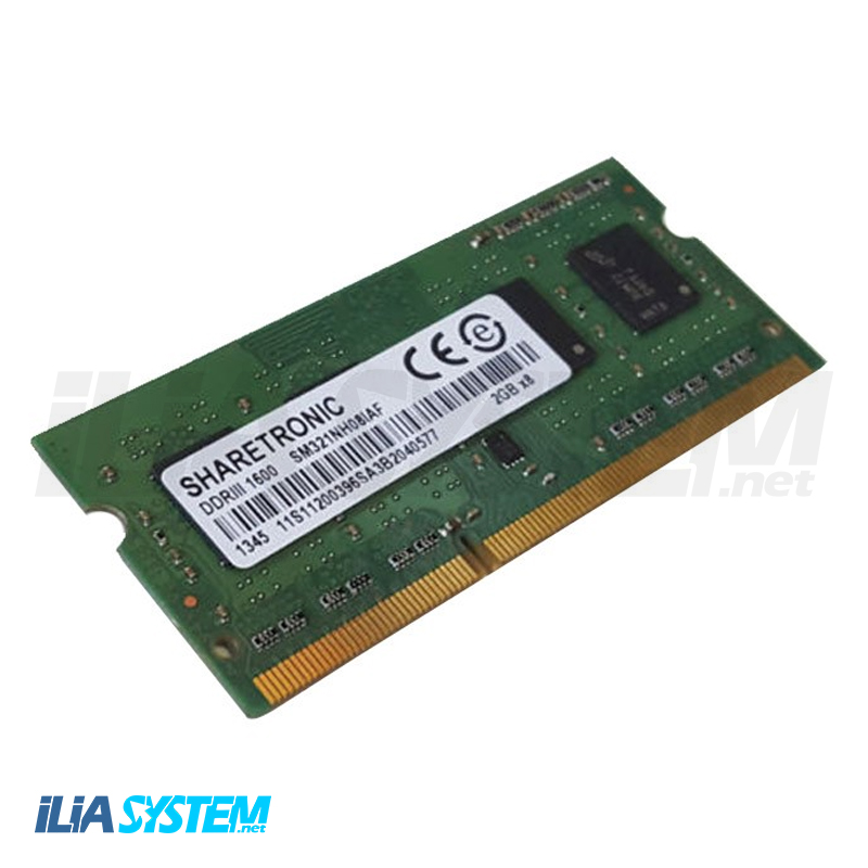 رم لپتاپی 2 گیگابایت 1600 Ram Sharetronic 2GB DDR3L