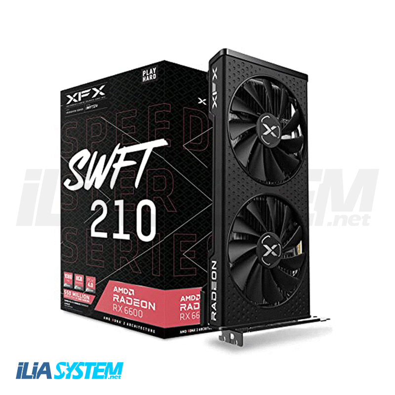 کارت گرافیک XFX AMD Radeon RX 6600 SWFT 210