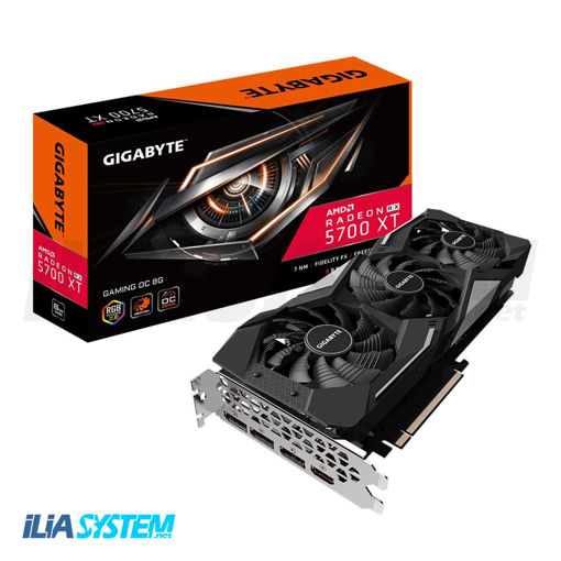 کارت گرافیک GIGABYTE RADEON RX 5700 GAMING XT ظرفیت 8 گیگابایت ا Gigabyte Radeon RX 5700 GAMING OC 8GB GDDR6