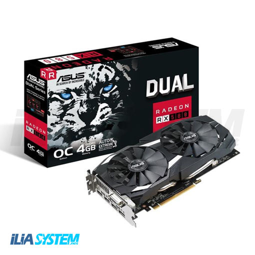 کارت گرافیک ایسوس مدل DUAL-RX580-O4G