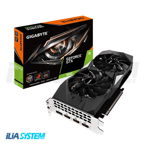 کارت گرافیک گیگابایت مدل GeForce GTX 1650 GAMING OC 4G Graphics Card