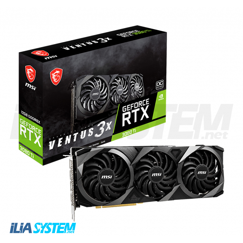 کارت گرافیک ام اس آی مدل GeForce RTX™ 3080 Ti VENTUS 3X 12G حافظه 12 گیگابایت