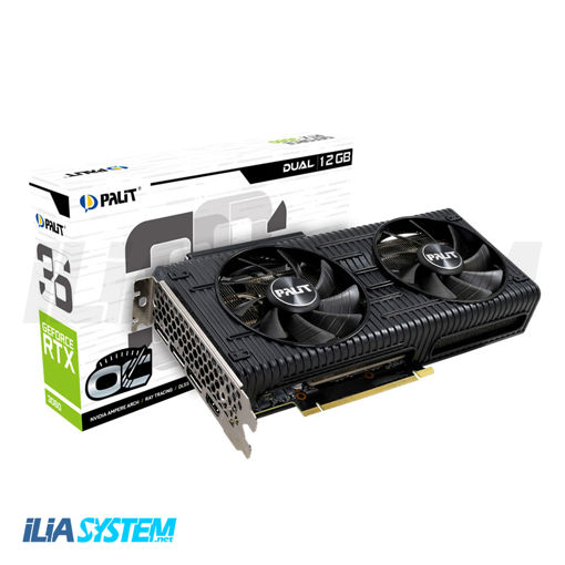 کارت گرافیک پالیت مدل GeForce RTX 3060 Dual 12G  ا Palit GeForce RTX 3060  Dual 12G Graphics Card