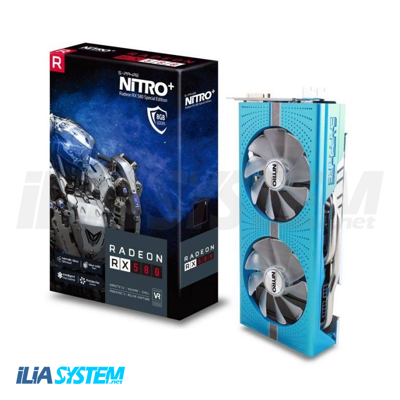 کارت گرافیک سافایر مدل NITRO PLUS RX580 8G G5 SE