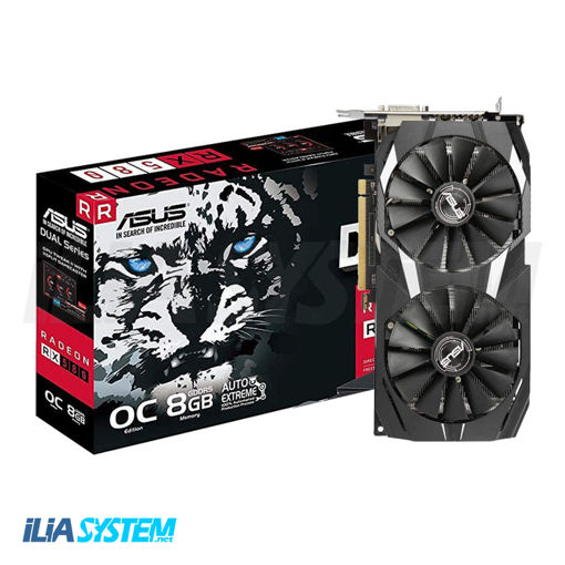 کارت گرافیک ایسوس مدل DUAL-RX580-O8G