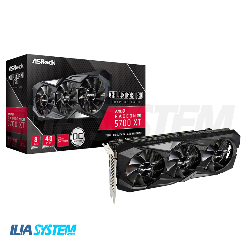 کارت گرافیک ازراک Radeon RX 5700 XT Challenger Pro 8G OC