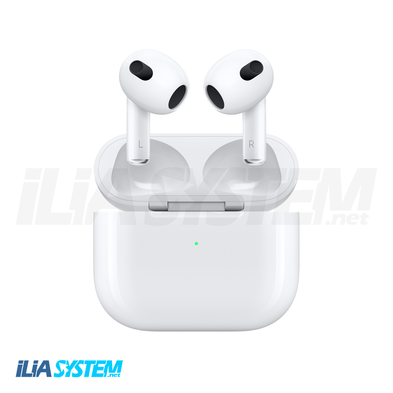 هدفون بی سیم اپل مدل AirPods 3 همراه با محفظه شارژ