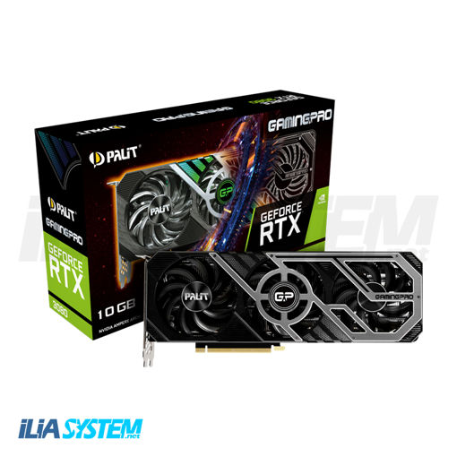 کارت گرافیک  Palit GeForce RTX 3080 GamingPro OC 10GB (کار کرده در حد نو)