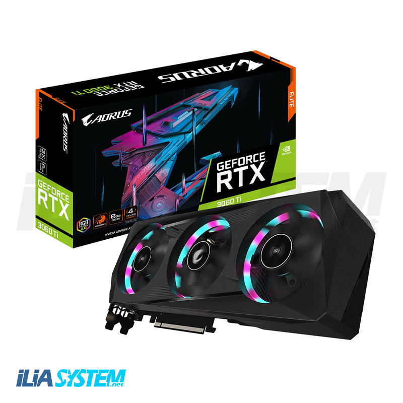 کارت گرافیک  AORUS GeForce RTX 3060 Ti ELITE 8G