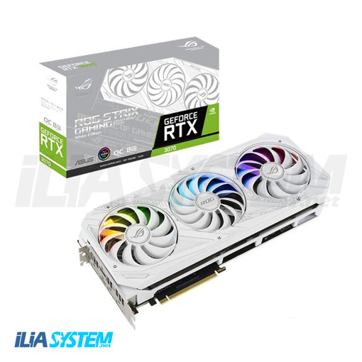 کارت گرافیک ایسوس مدل ROG Strix GeForce RTX 3070 White OC Edition