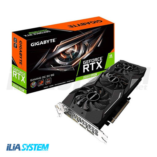 کارت گرافیک گیگابایت مدل  (GIGABYTE graphics card  ( RTX 2060 SUPER GAMING OC 3X 8G