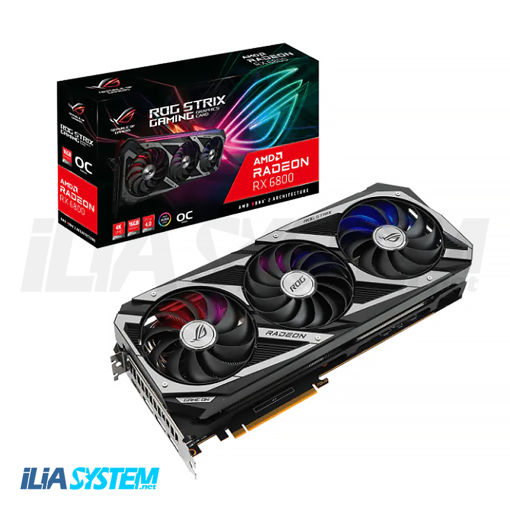 کارت گرافیک ایسوس ROG Strix Radeon RX 6800 OC ظرفیت 16 گیگابایت