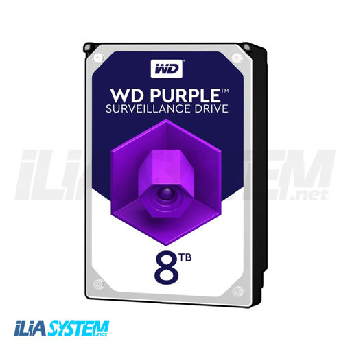 هارد دیسک اینترنال وسترن دیجیتال مدل Purple WD 8TB ظرفیت 8 ترابایت (کار کرده در حد نو)