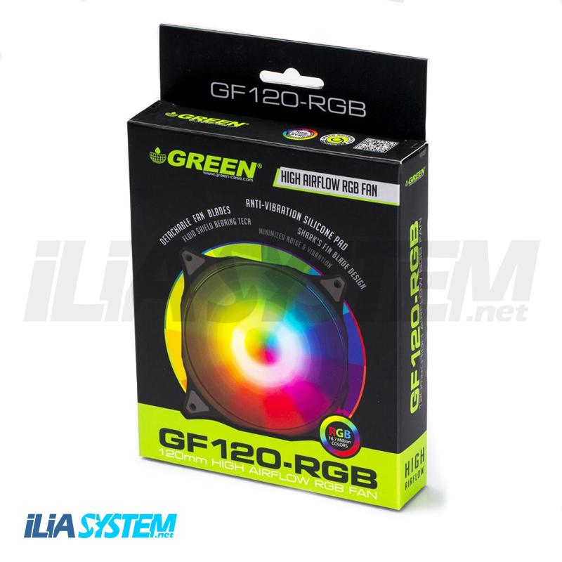 فن کیس گرین مدل GF120RGB