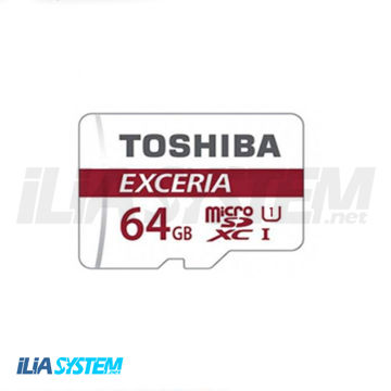 کارت حافظه microSDXC توشیبا مدل EXCERIA M302-EA کلاس 10 استاندارد UHS-I U1 سرعت 90MBps ظرفیت 64 گیگابایت به همراه آداپتور SD