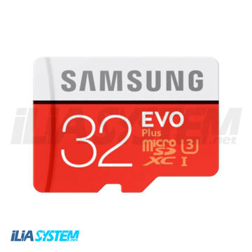 کارت حافظه microSDXC مدل Evo Plus کلاس 10 استاندارد UHS-I U3 سرعت 100MBps ظرفیت 32 گیگابایت به همراه آداپتور SD