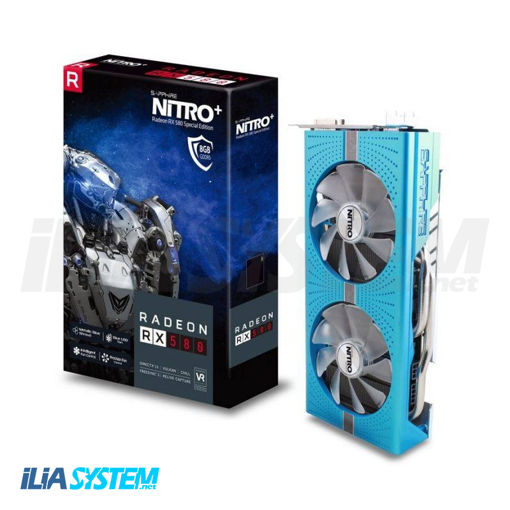 کارت گرافیک سافایر مدل NITRO PLUS RX580 8G G5 SE (درحد نو)