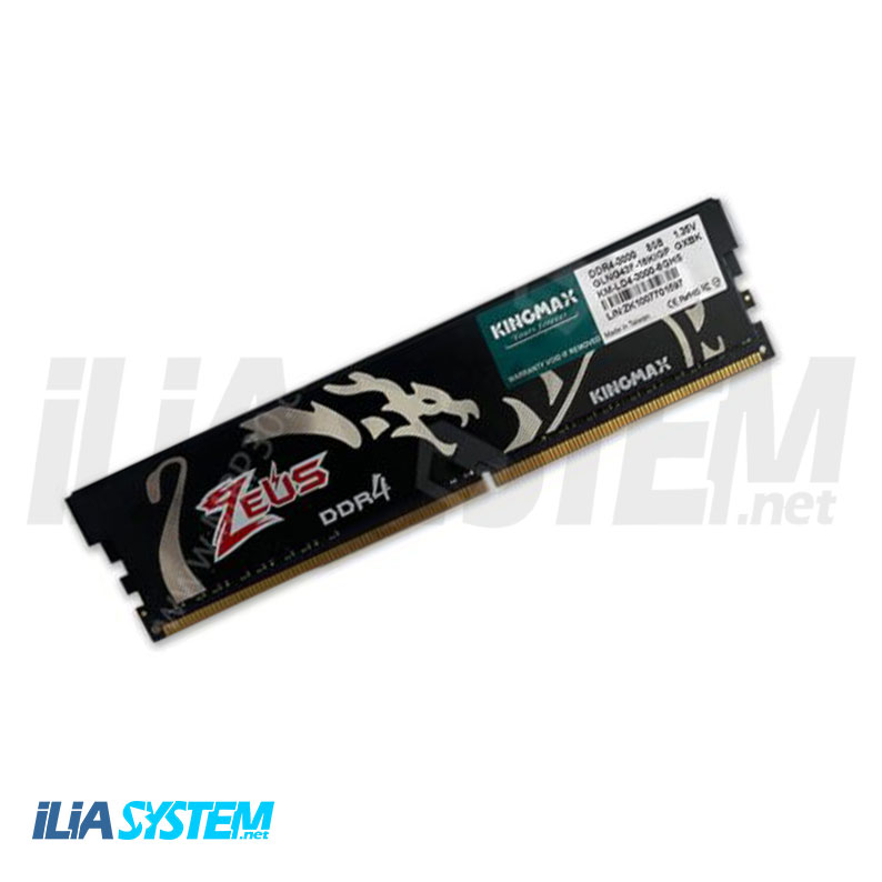 رم  DDR4 تک کاناله 3200 مگاهرتز  کینگ مکس مدل Zeus Dragon ظرفیت 8 گیگابایت