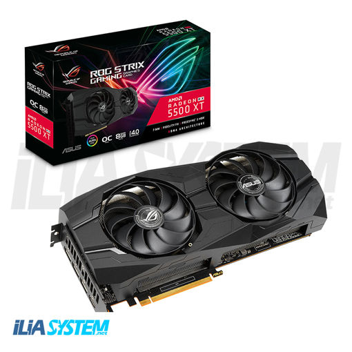 کارت گرافیک ایسوس مدل ROG-STRIX-RX5500XT-O8G-GAMING حافظه 8 گیگابایت | ASUS ROG-STRIX-RX5500XT-O8G-GAMING Graphics Card - 8GB