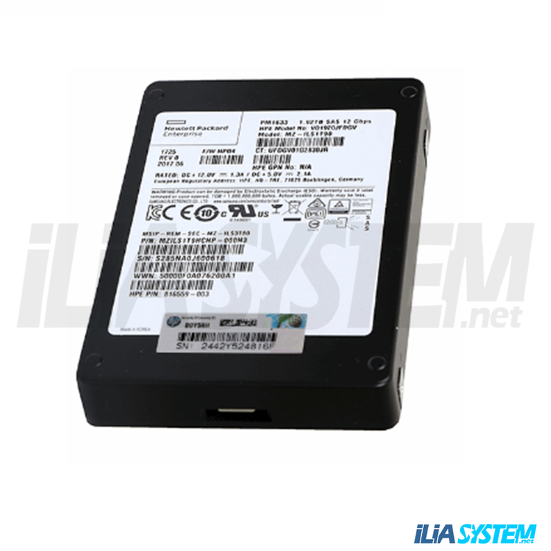 هارد سرور سامسونگ اینترنال HP 1.92TB-816572-B21 - SAS 12G Internal SSD زیرو ورک new