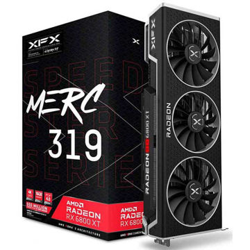 Xfx rx 6800 xt 16 g merc 3 fan کارت گرافیک