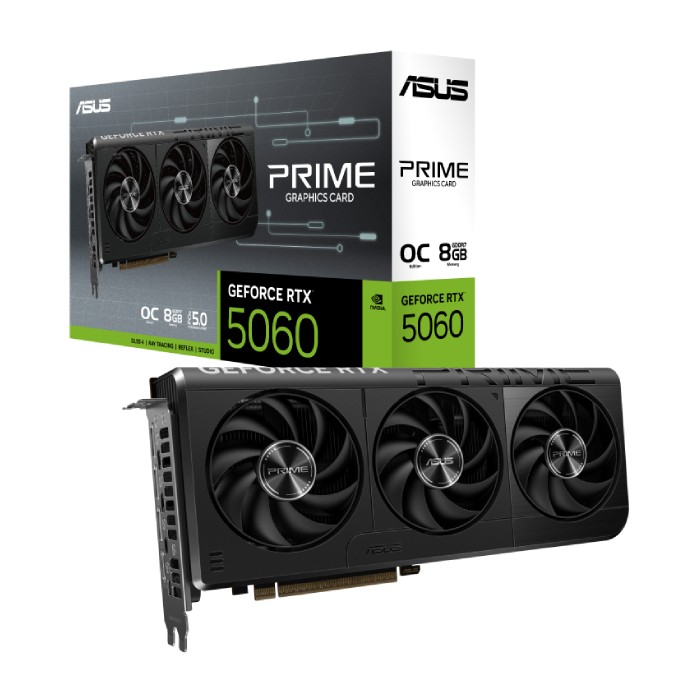 کارت گرافیک ایسوس مدل PRIME GeForce RTX 5060 8GB GDDR7 OC Edition